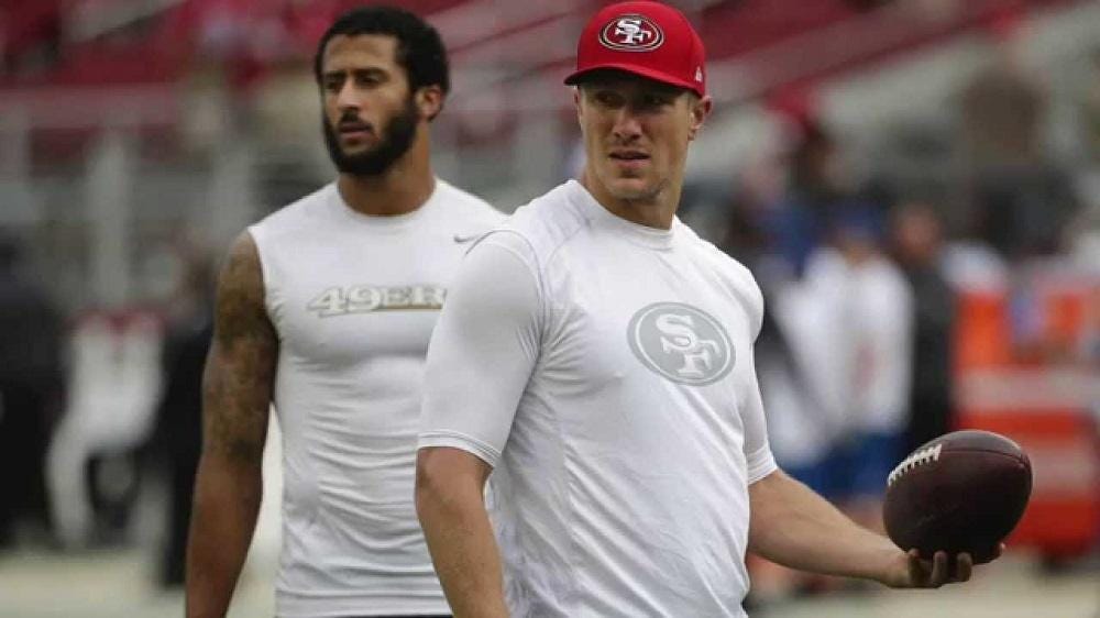 Blaine Gabbert vs Colin Kaepernick begins at 49ers training camp 2016 images