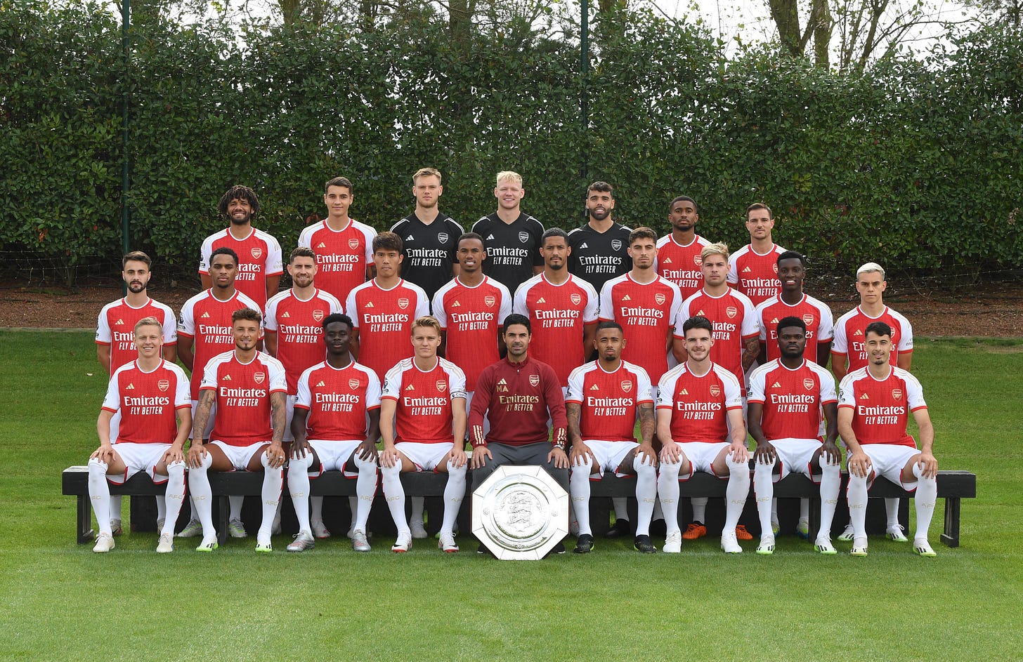 Arsenal release squad photo with Community Shield as fans all spot  little-known member of the team | The Sun