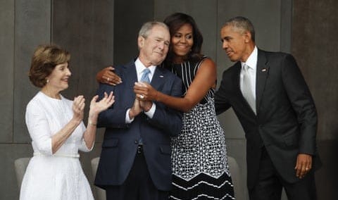 At the ceremony, Barack Obama said the museum was a reminder that race discrimination is not ancient history. “We should not be surprised that not all the healing is done. We shouldn’t despair that it’s not all solved, and knowing the larger story should remind us just how remarkable the changes that have taken place truly are,” he said.