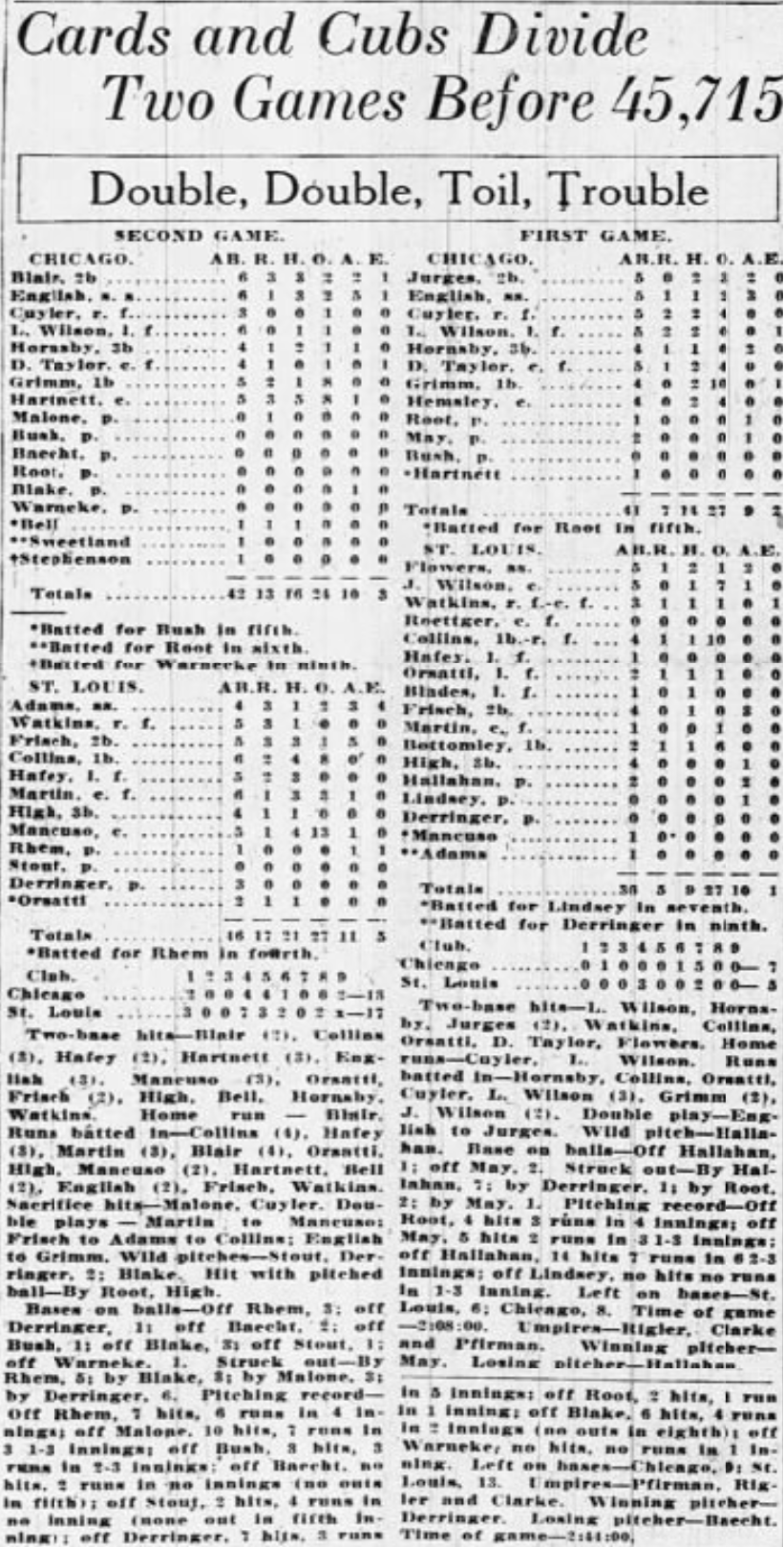 1931 St Louis Globe Democrat