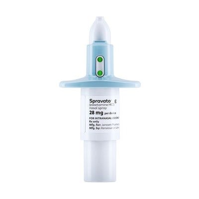 Spravato nasal spray for treatment resistant depression 