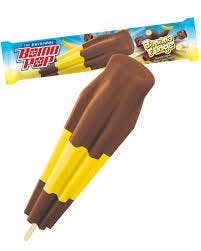 Banana Fudge Bomb Pop 12 Count ($19.00) Full Size Bar – Detroit Metro Ice  Cream