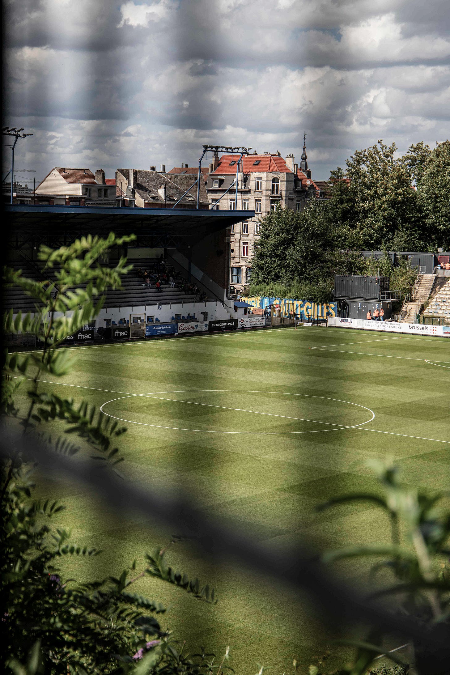 A photo of Royale Union Saint-Gilloise's historic Stade Joseph-Marien stadium