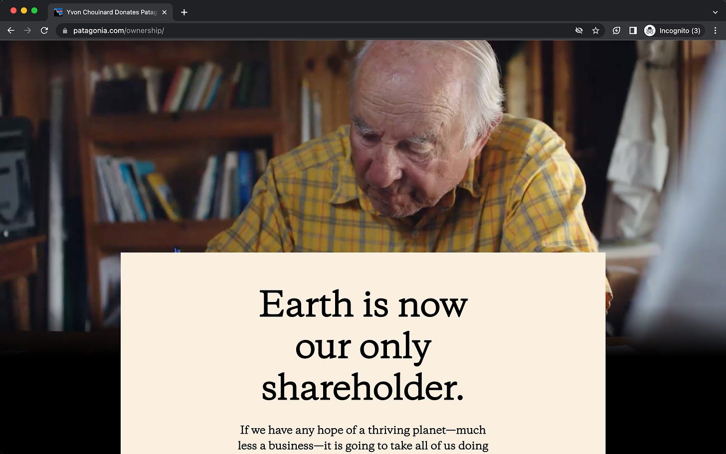 Patagonia and Founder Yvon Chouinard