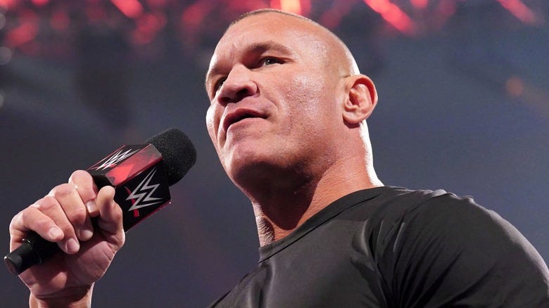 Randy Orton speaking on "WWE Raw"