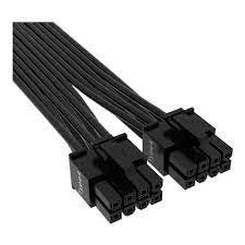 Corsair 600W PCIe 5.0 12VHPWR Type-4 PSU Flat Ribbon Power Cable - Black -  Micro Center