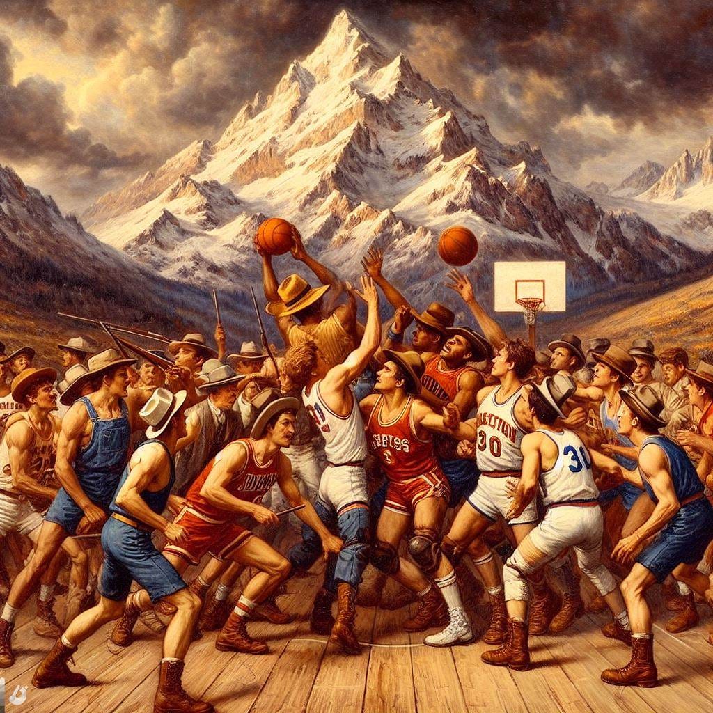 The battle for the Mountain West played out in basketball uniforms on the side of the Sawatch Range, impressionism