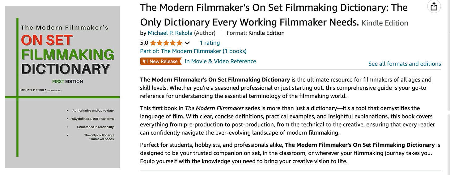 The Modern Filmmaker’s On-Set Filmmaking Dictionary.