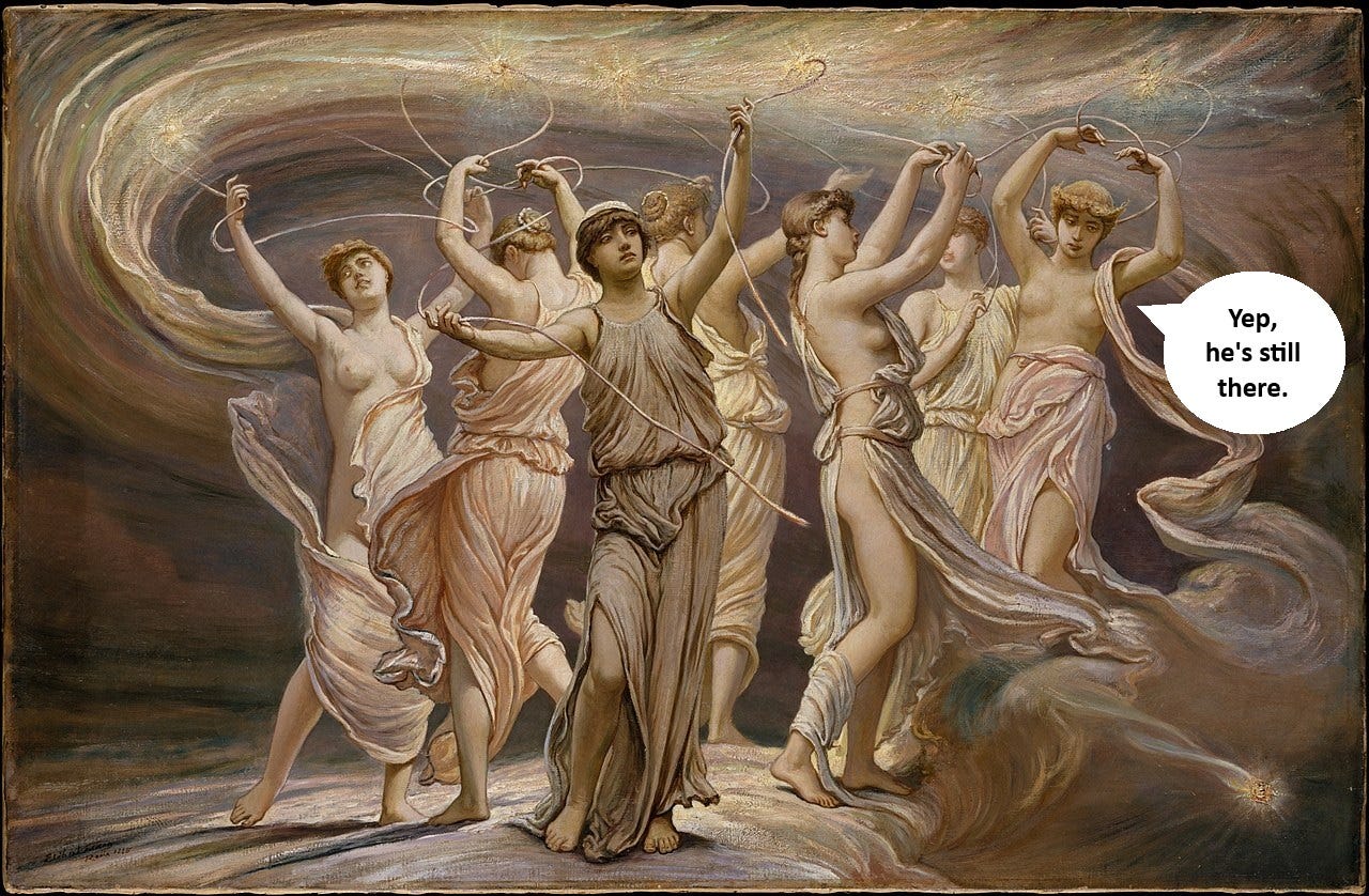 The Pleiades, painting by Elihu Vedder, 1885.