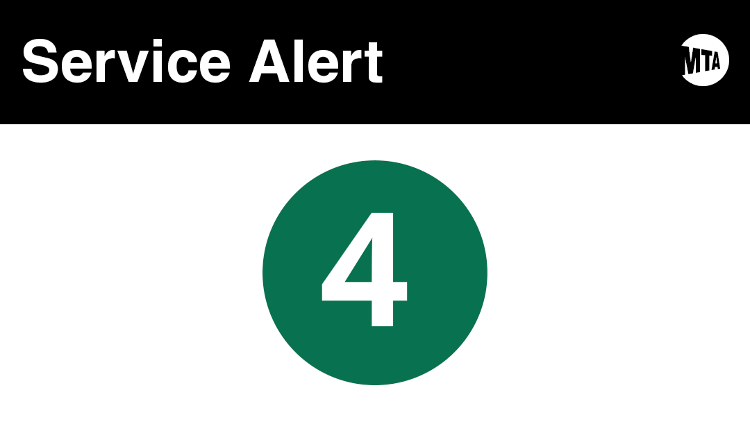 NYCT Subway on X: "There is no 4 train service between 167 St and Woodlawn  in both directions. The last stop on northbound 4 trains is 167 St. As an  alternative, take