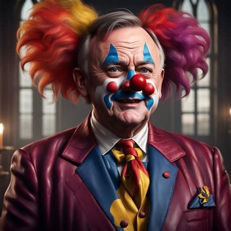 Anthony Albanese Australian Prime Minster as a clown - AI Generated Artwork - NightCafe Creator