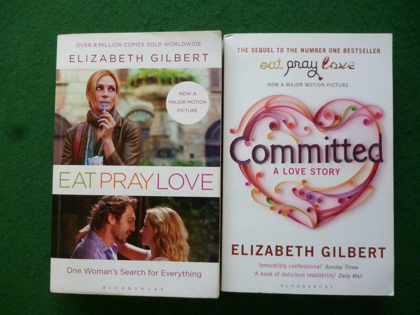 Eat Pray Love, Committed (Set Of 2 Paperbacks) by Elizabeth Gilbert: Good  Paperback | Shelley's Books