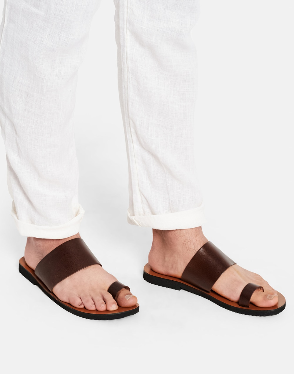 Leather Brown Chappal