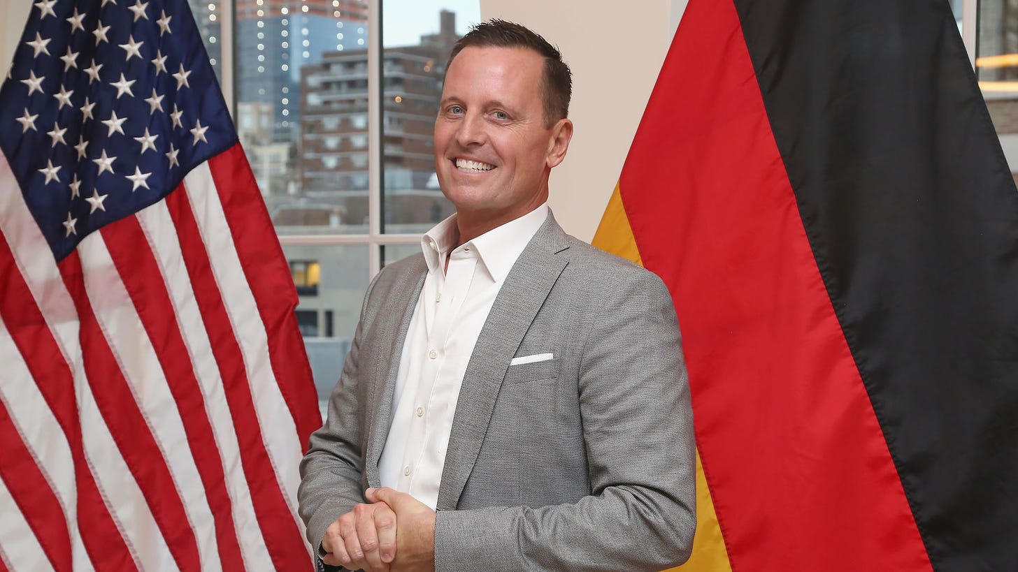 Trump to install loyalist Ric Grenell as acting intelligence chief