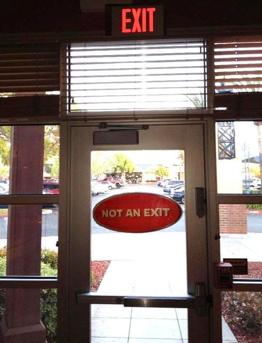 May be an image of text that says 'EXIT oT AN EXIT'