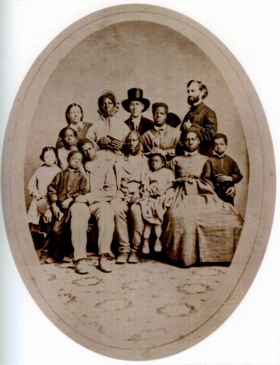 levi coffin with escaped slave group