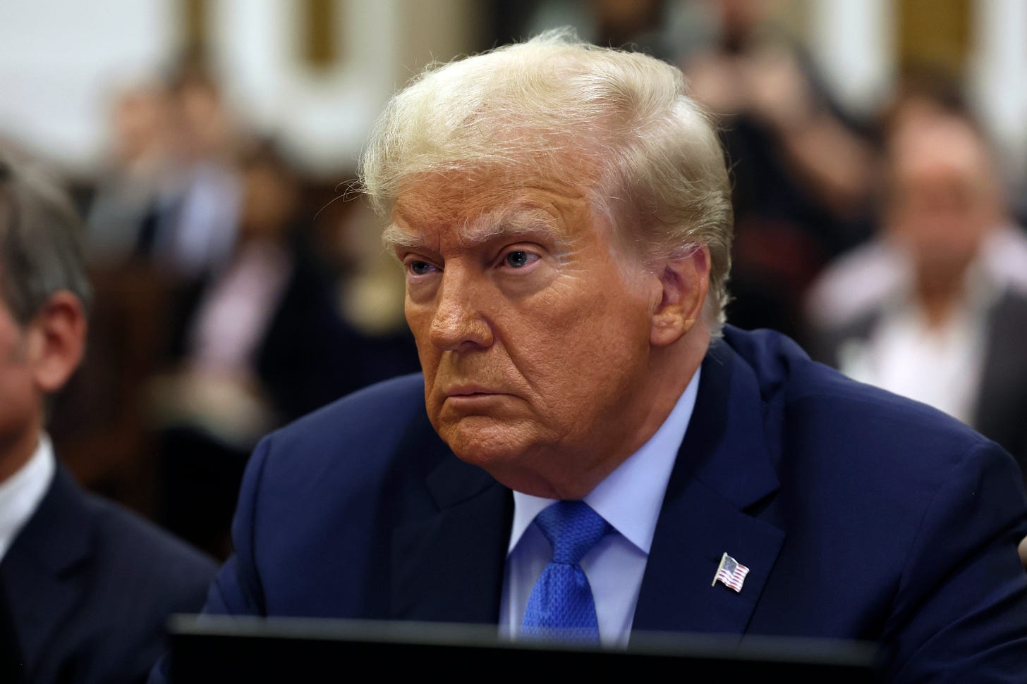 Former President Donald Trump waits to take the witness stand during his civil fraud trial at New York Supreme Court, Monday, Nov. 6, 2023, in New York.