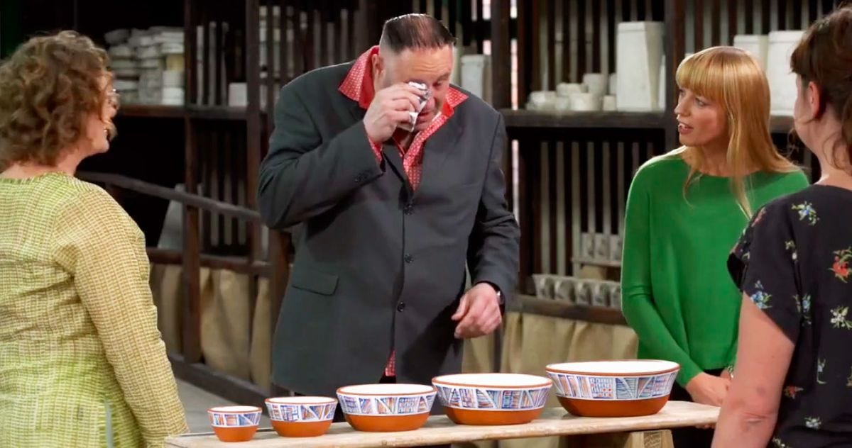 The Crying Judge on The Great Pottery Throw Down Is the Best