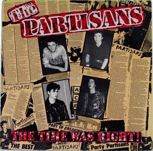 The Partisans – The Time Was Right! – Vinyl (LP, Album, Reissue), 1988  [r2845473] | Discogs