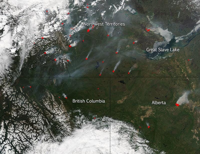 Image: Canadian wildfires continue and increase