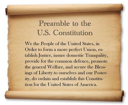 The Preamble to the Constitution of the United States of America | by  Pamela Hilliard Owens | Medium