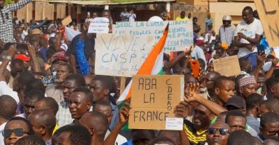 West Africa threatens force on Niger coup leaders, French embassy a...