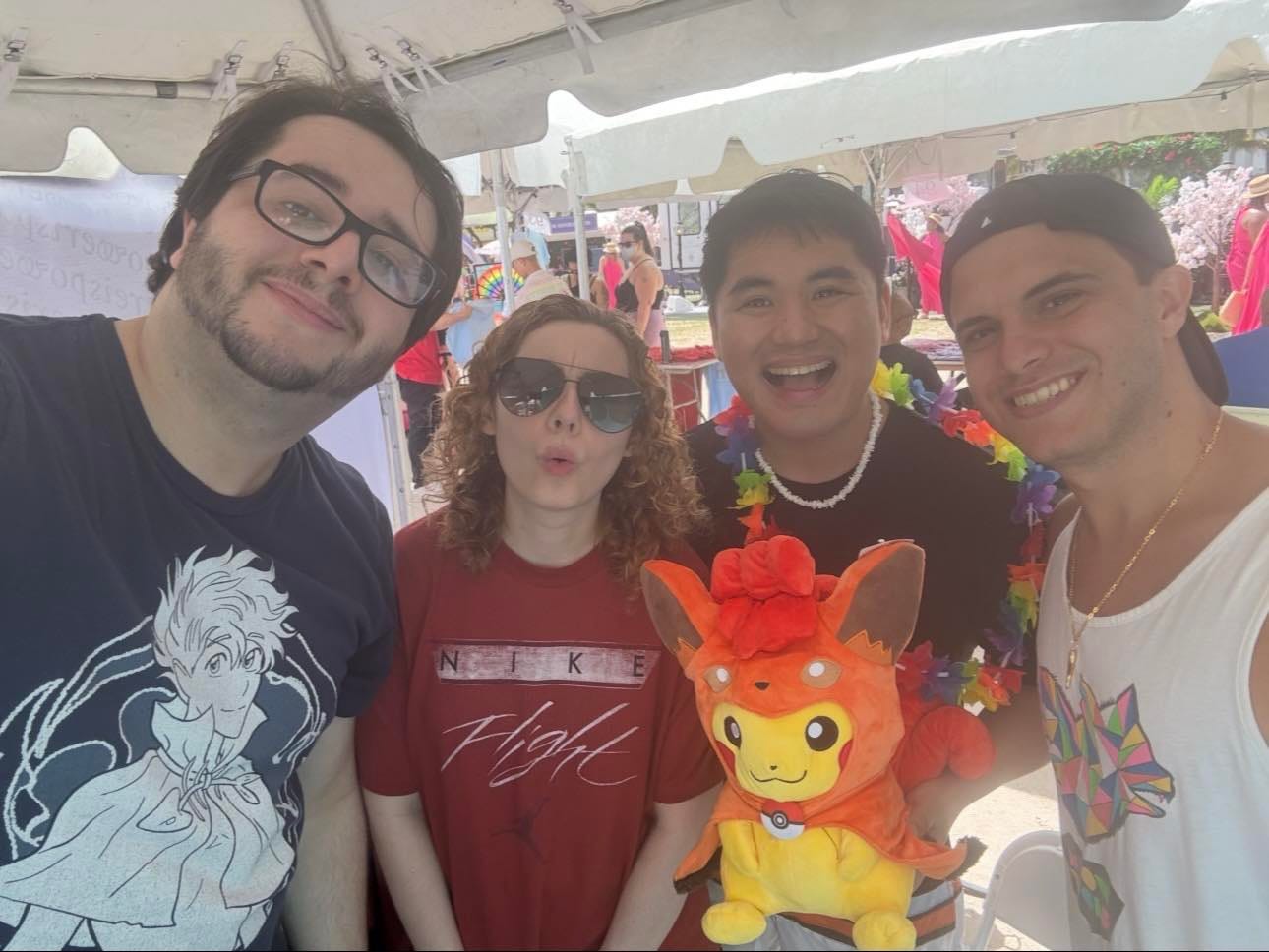 May be an image of 5 people and text