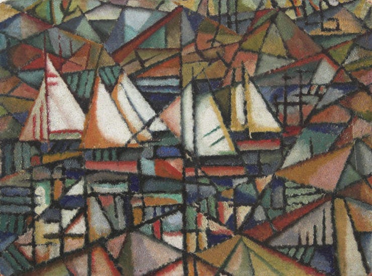Untitled (boats) by Amadeo de Souza-Cardoso, 1913