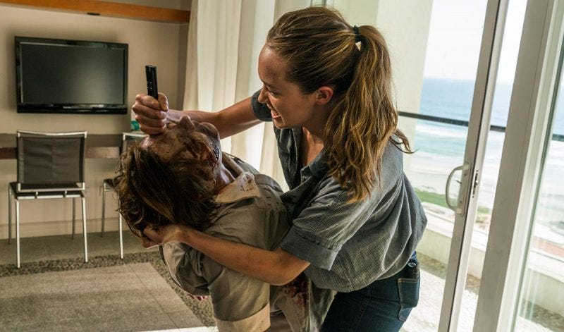 fear walking dead jessica killing walkers