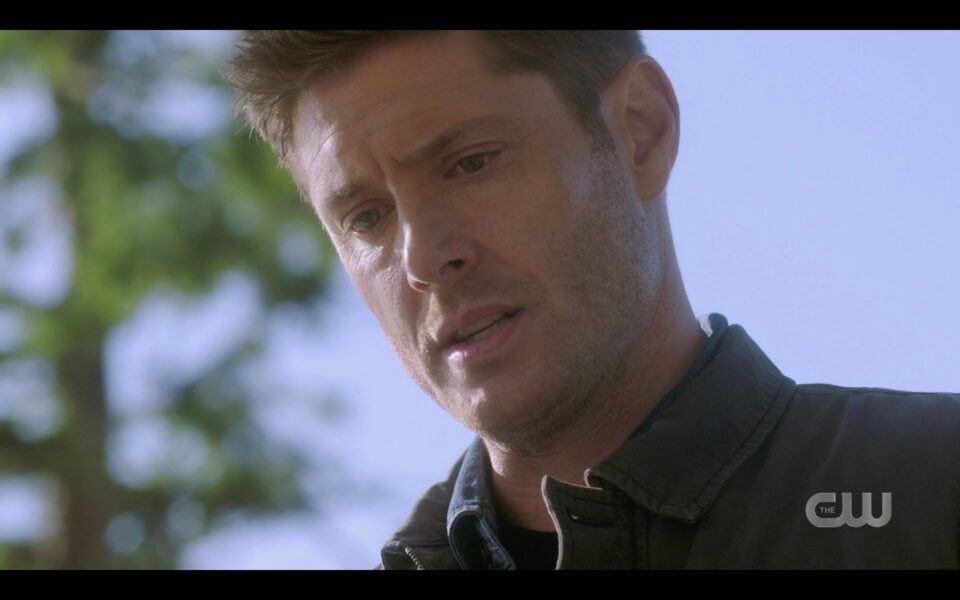 Dean Winchester lets Chuck know hes now human 1519 SPN