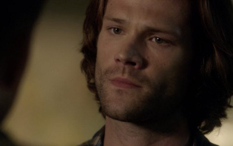 sam winchester giving mournful supernatural look 1303