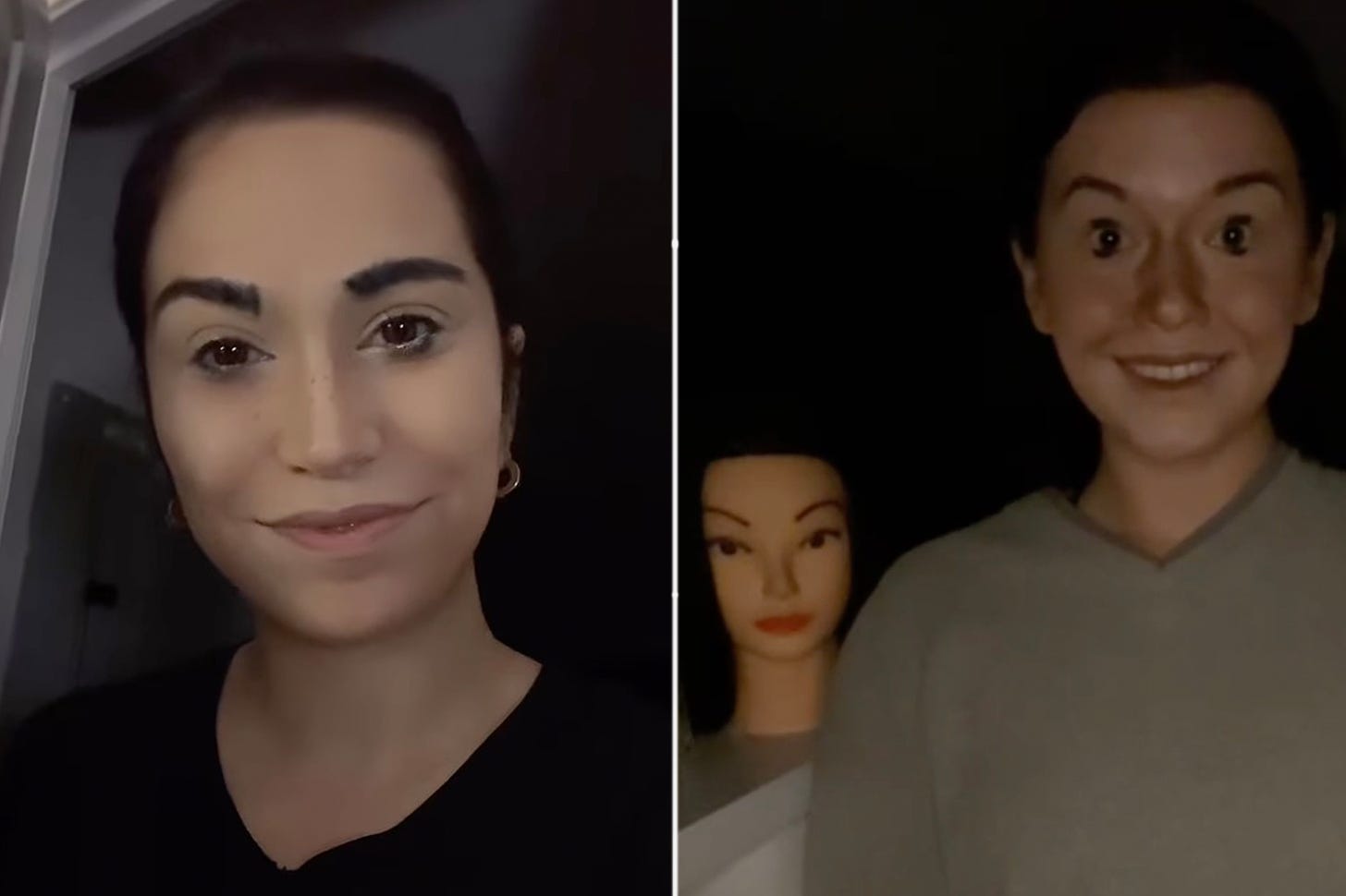 What is the 'uncanny valley' makeup trend on TikTok?
