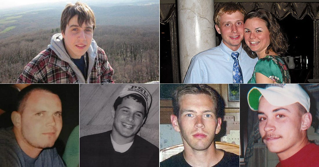 Alleged victims of the Smiley Face Killers