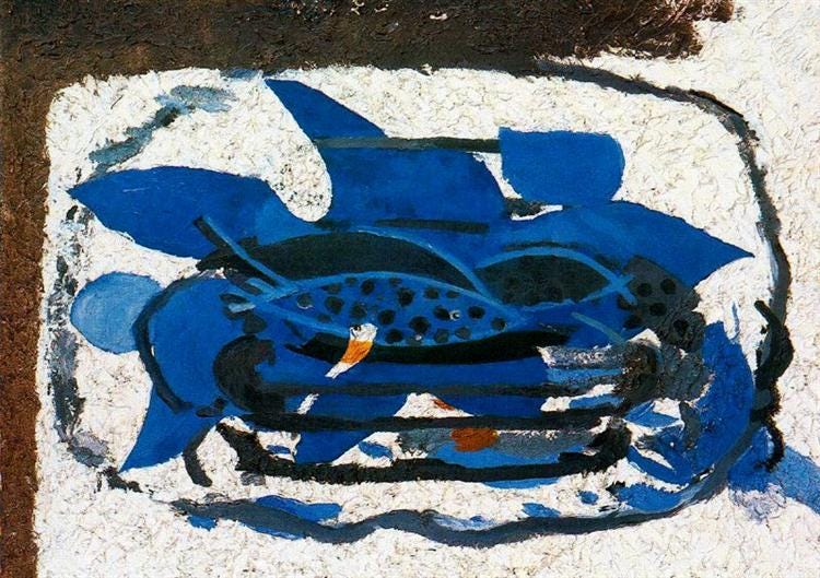 Blue Aquarium, 1962 - Georges Braque - WikiArt.org