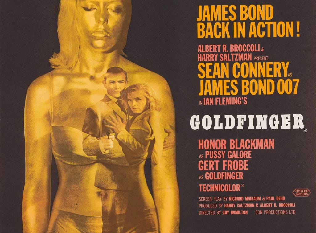 Goldfinger Quad Poster