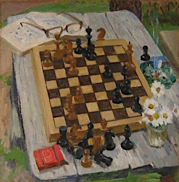 May be an image of chess and outdoors