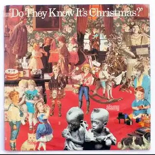 Band Aid - Do They Know It's Christmas?, 1984 7" picture cover designed by Peter Blake - Editorial use only Stock Photo - Alamy