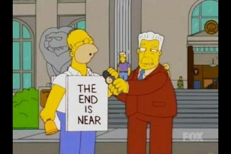 the end is near simpsons - Brandie Corbitt