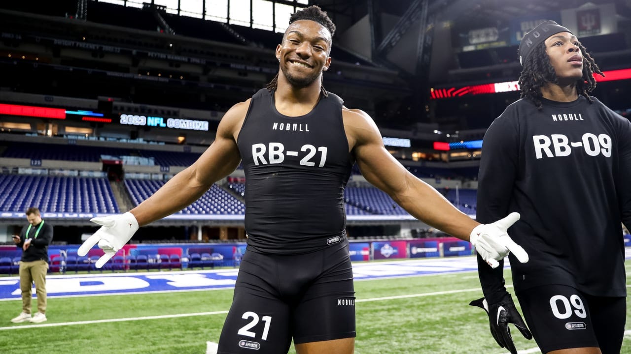Running back Bijan Robinson's 2023 NFL Scouting Combine workout