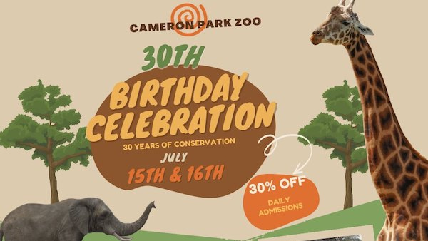 cameron-park-zoo-3oth-anniversary