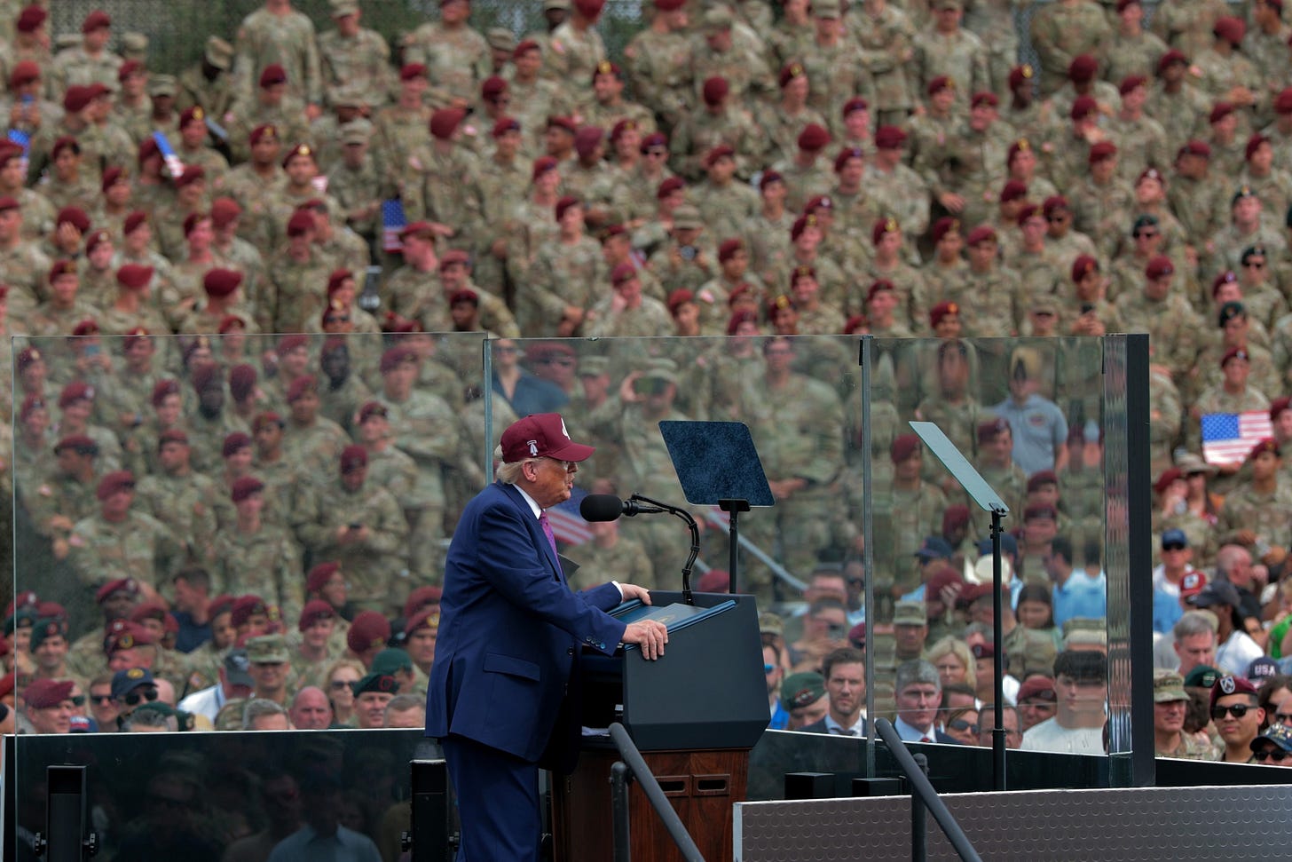 Trump merchandise sold at Fort Bragg for president's speech now under  review - ABC News