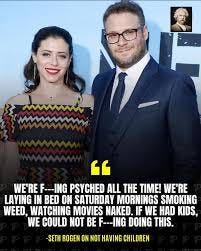 Meme Twain 🇺🇸 | Seth Rogen openly discusses his lack of inclination  towards parenthood in a recent interview on The Howard Stern Show. 👶🏻🍼🚫  The... | Instagram