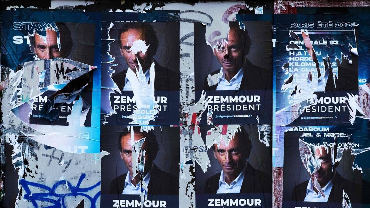 Un maire porte plainte contre Éric Zemmour pour « affichage sauvage et  pollution visuelle »