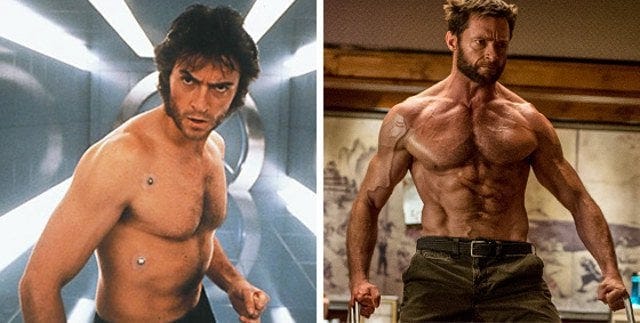 Didn't realize how much Hugh Jackman has changed since his first appearance  as Wolverine. : r/pics