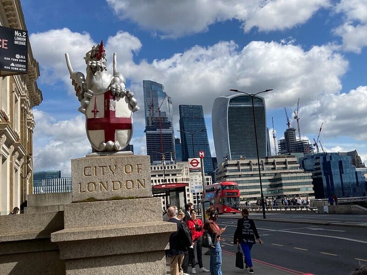 A dragon on London Bridge