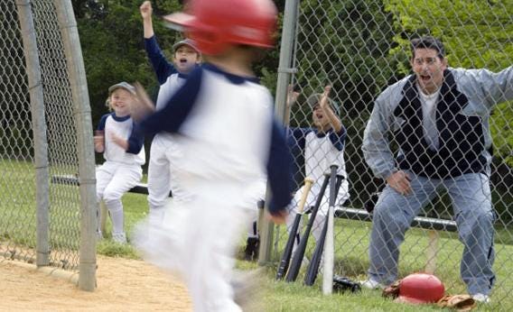 Baseball parents: How dads stress their kids out during Little League games.