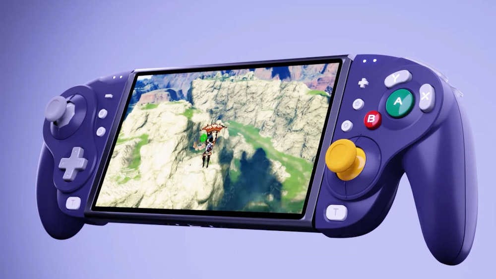 The Nyxi Wizard Wireless Joy-pad used in conjuction with a Nintendo Switch