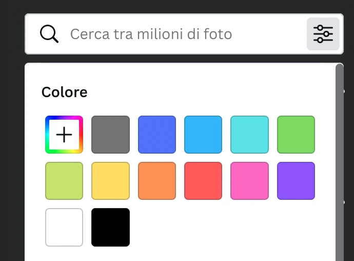 filtro colore