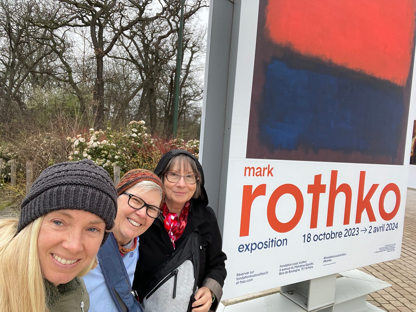 My moms and me at the Rothko exhibit in Paris