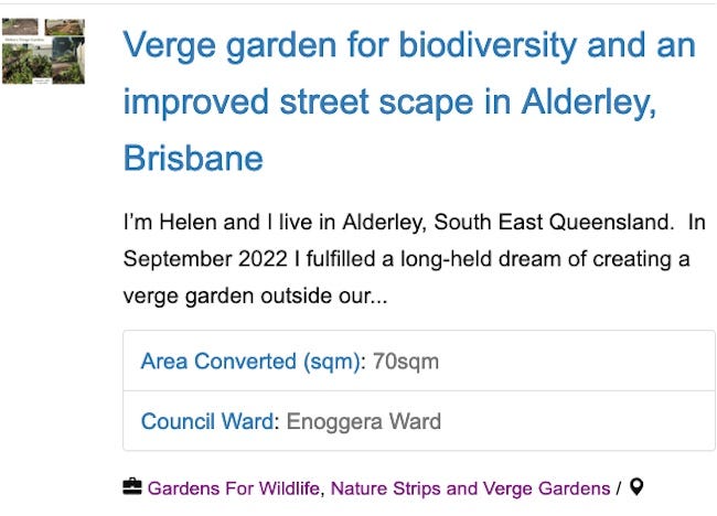 Verge Garden Listing - Alderley